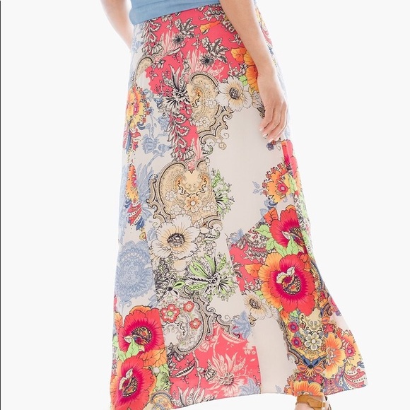 Chico’s Patchwork Floral Maxi Skirt - Picture 2 of 7